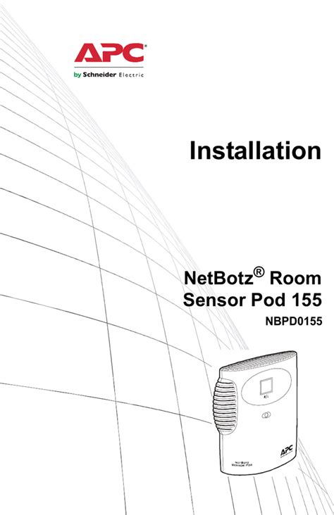 netbotz sensors pdf manual